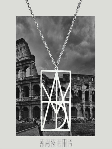 Rectangular Monogram necklace | Women's