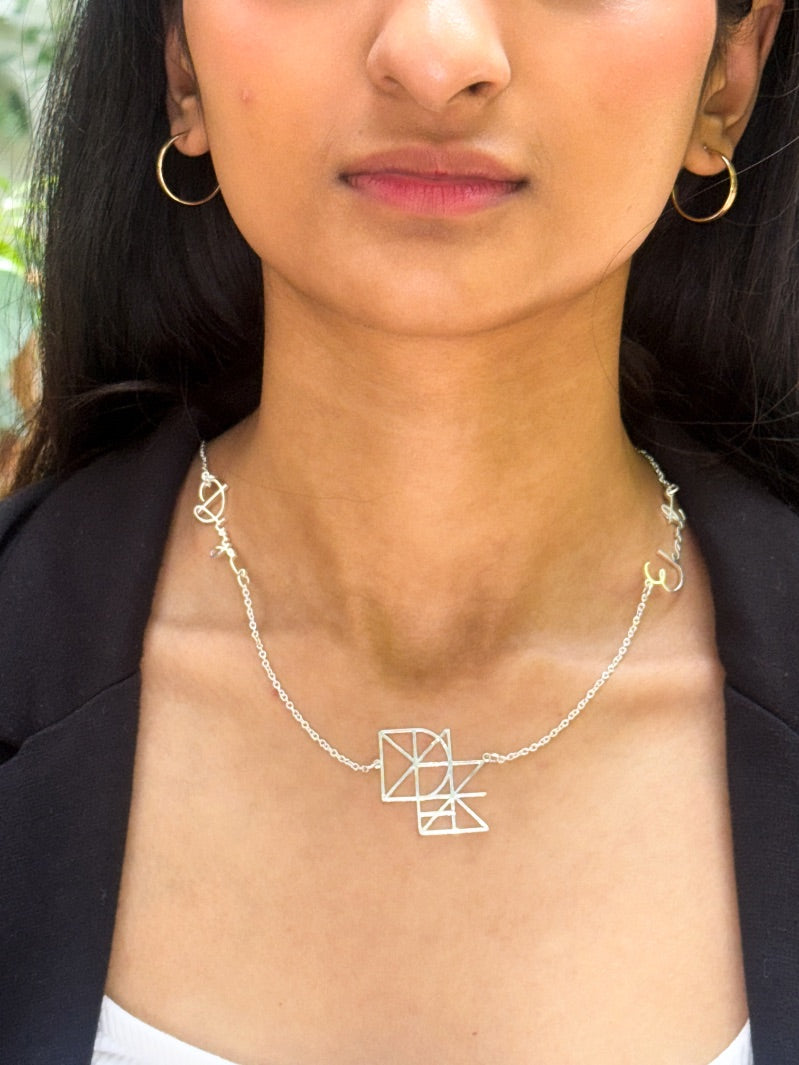 Couple Monogram necklace | Unisex