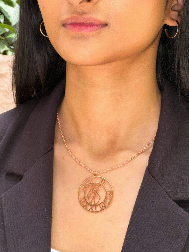 CIrcular Date Necklace with Date Monogram | Unisex