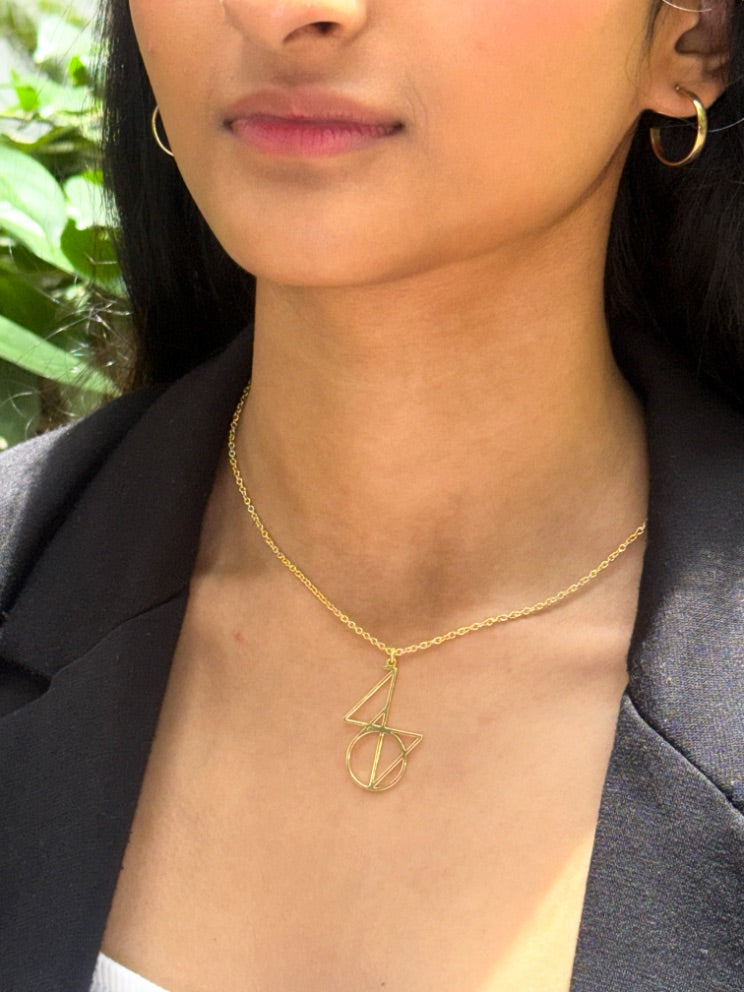Date Monogram Necklace | Unisex